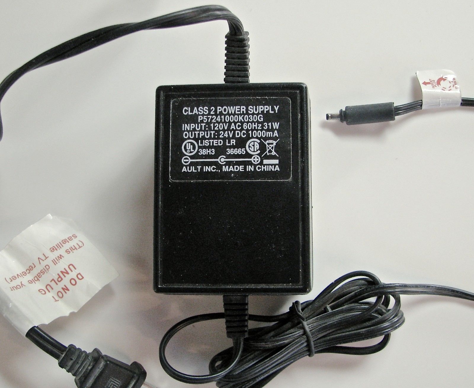 New Ault P57241000K030G AC Adapter Power Supply 24VDC 1000MA Wall Charger